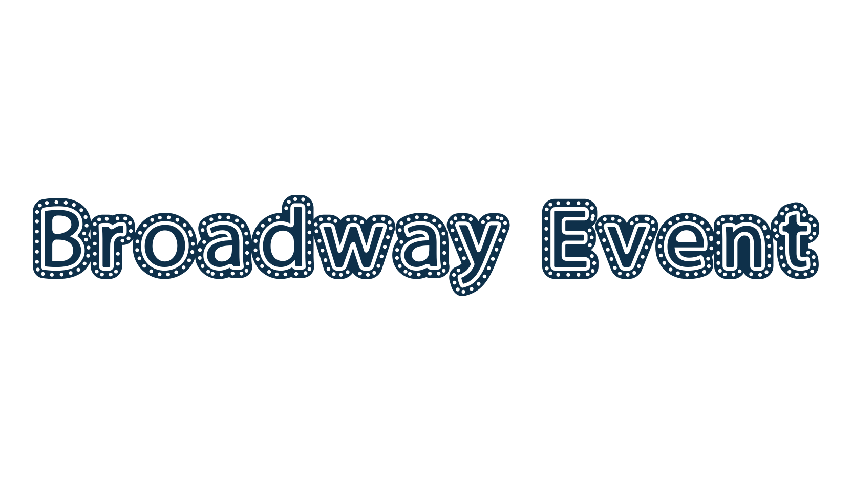 Broadway Event, fancy retro decorative font preview