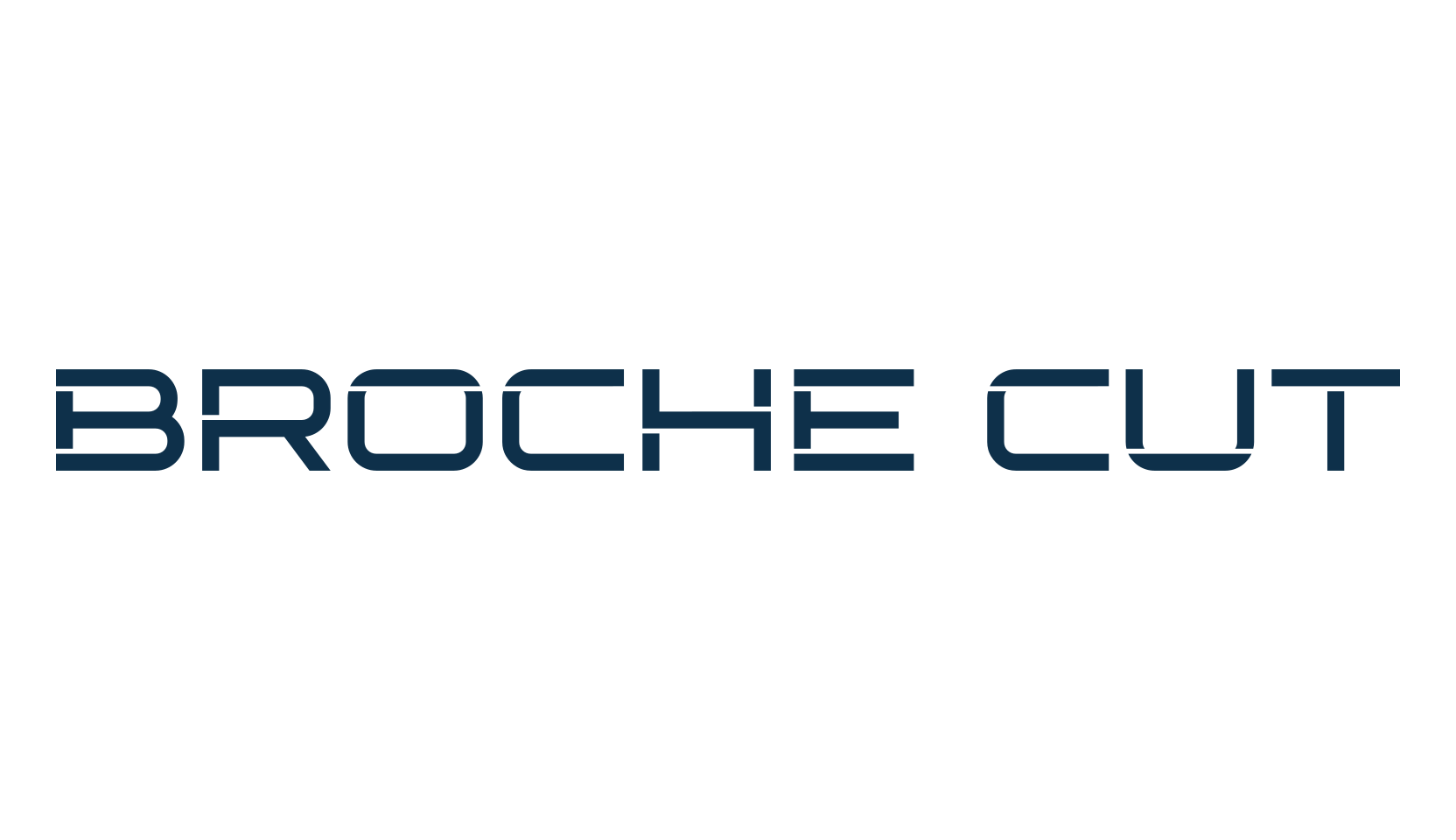 Broche Cut, fancy various techno sci-fi font preview