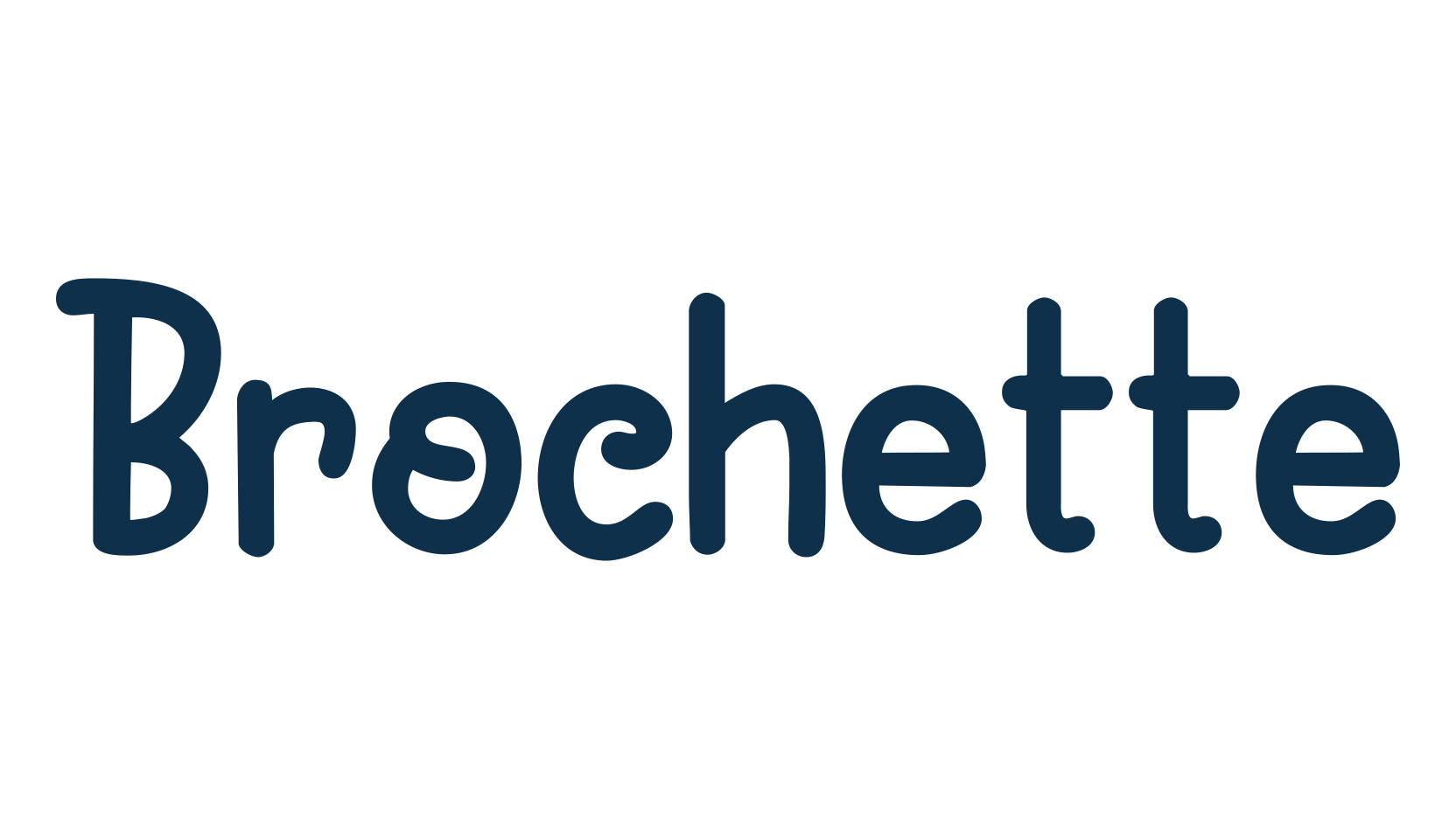 Brochette, fancy various decorative font preview
