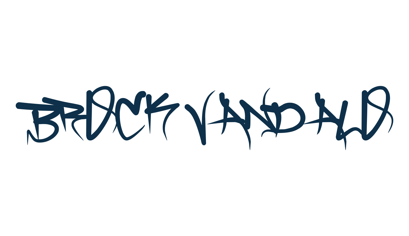Brock Vandalo, script graffiti fancy decorative calligraphy font preview
