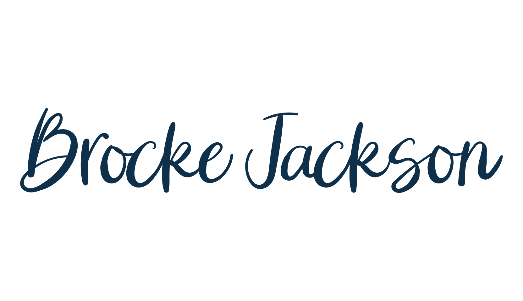 Brocke Jackson, script handwritten fancy decorative calligraphy font preview