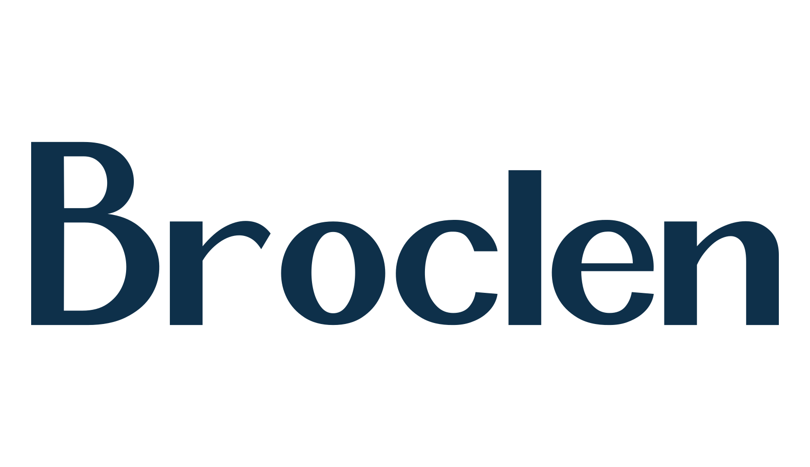 Broclen, basic sans serif font preview