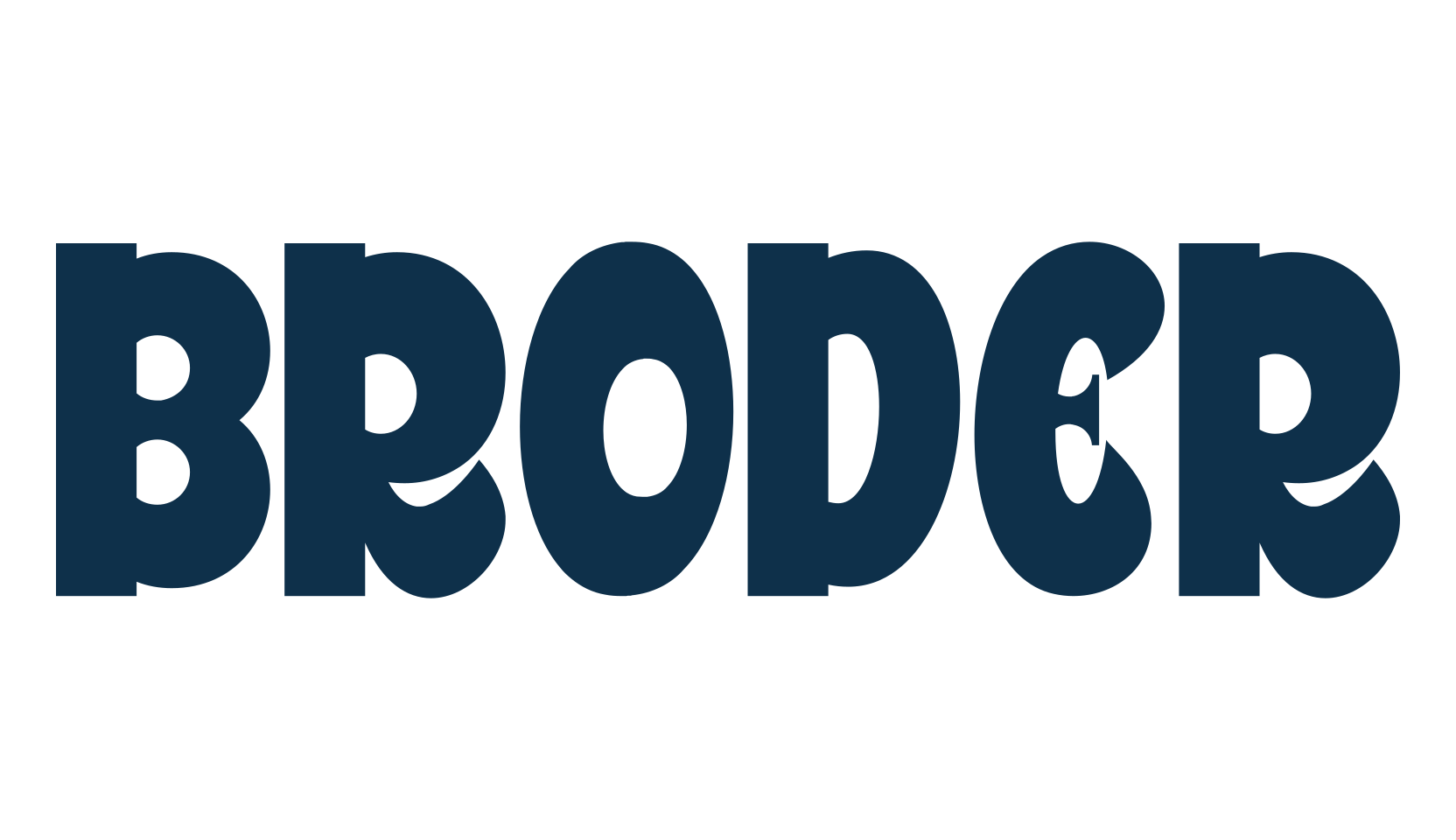 Broder (broder-2), fancy retro decorative font preview
