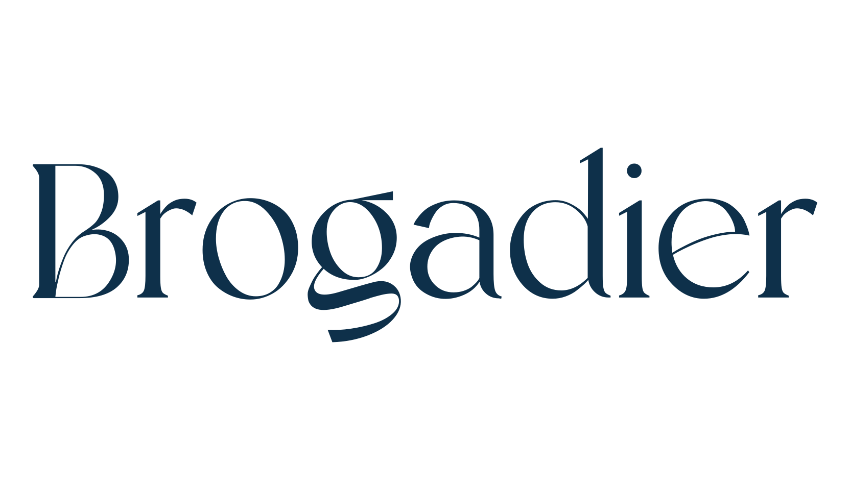 Brogadier, basic serif font preview