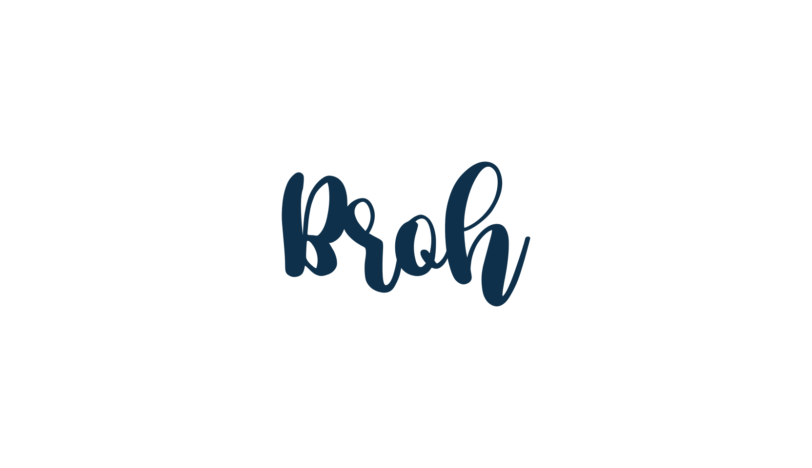 Broh, script calligraphy fancy decorative font preview