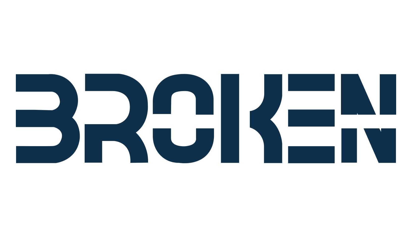 Broken (broken-4), fancy various decorative font preview