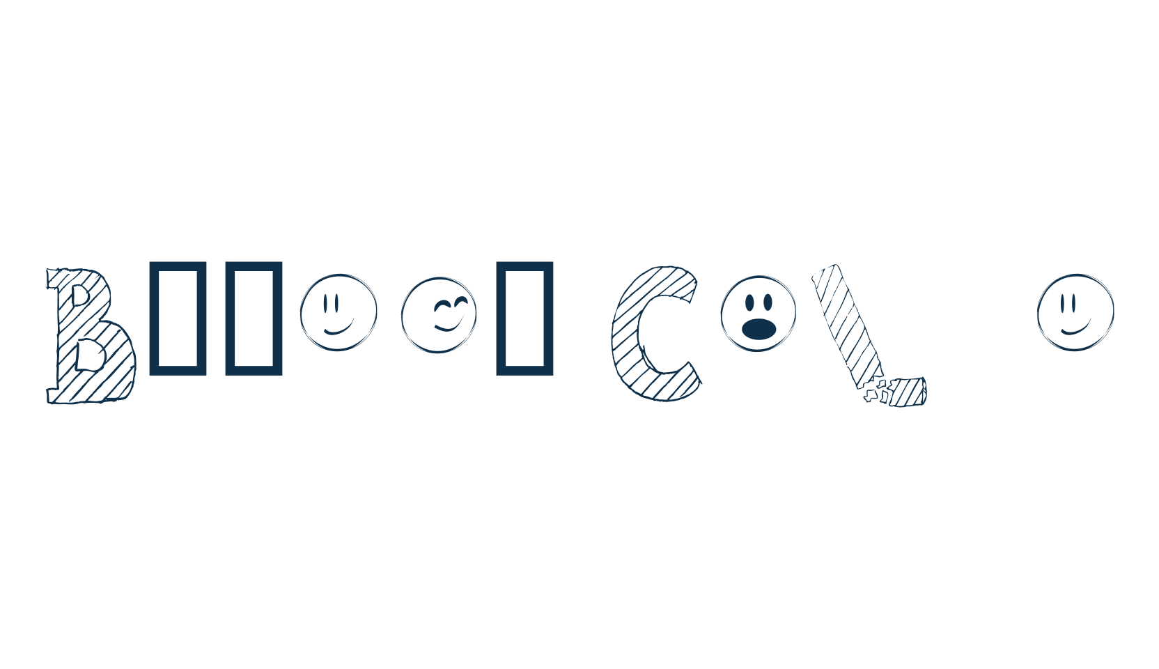 Broken Chalk, fancy cartoon decorative font preview