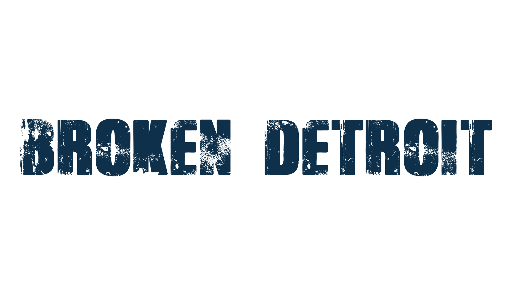 Broken Detroit, fancy destroy decorative font preview