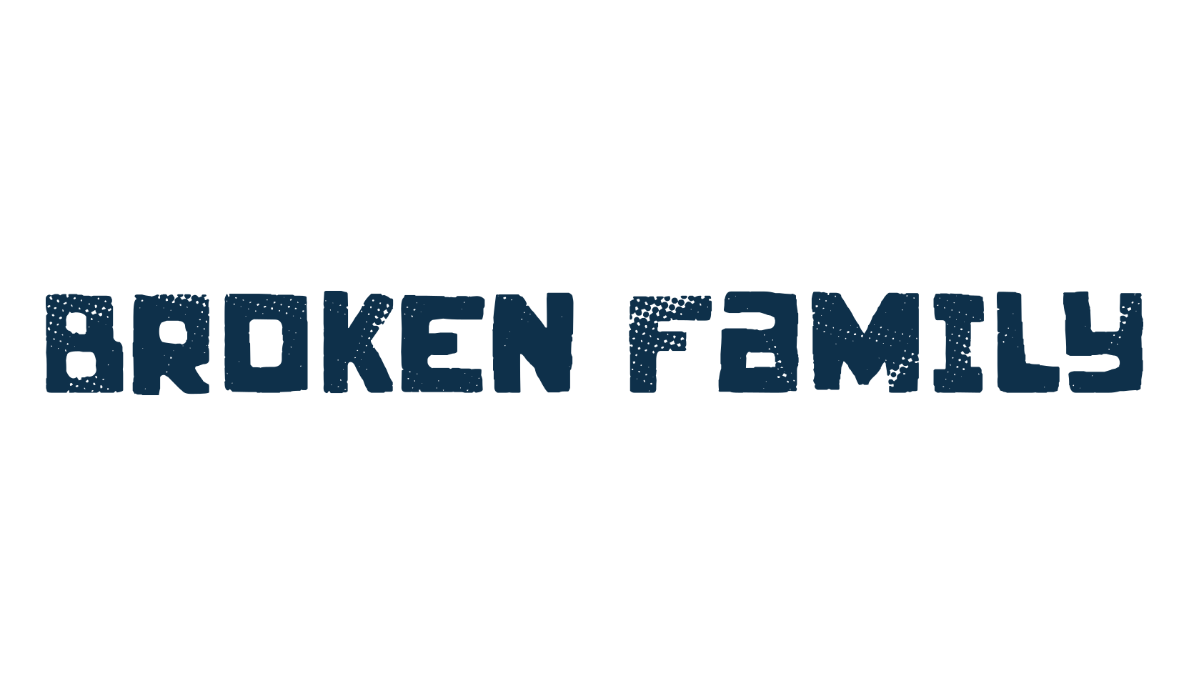 Broken Family, fancy eroded decorative font preview