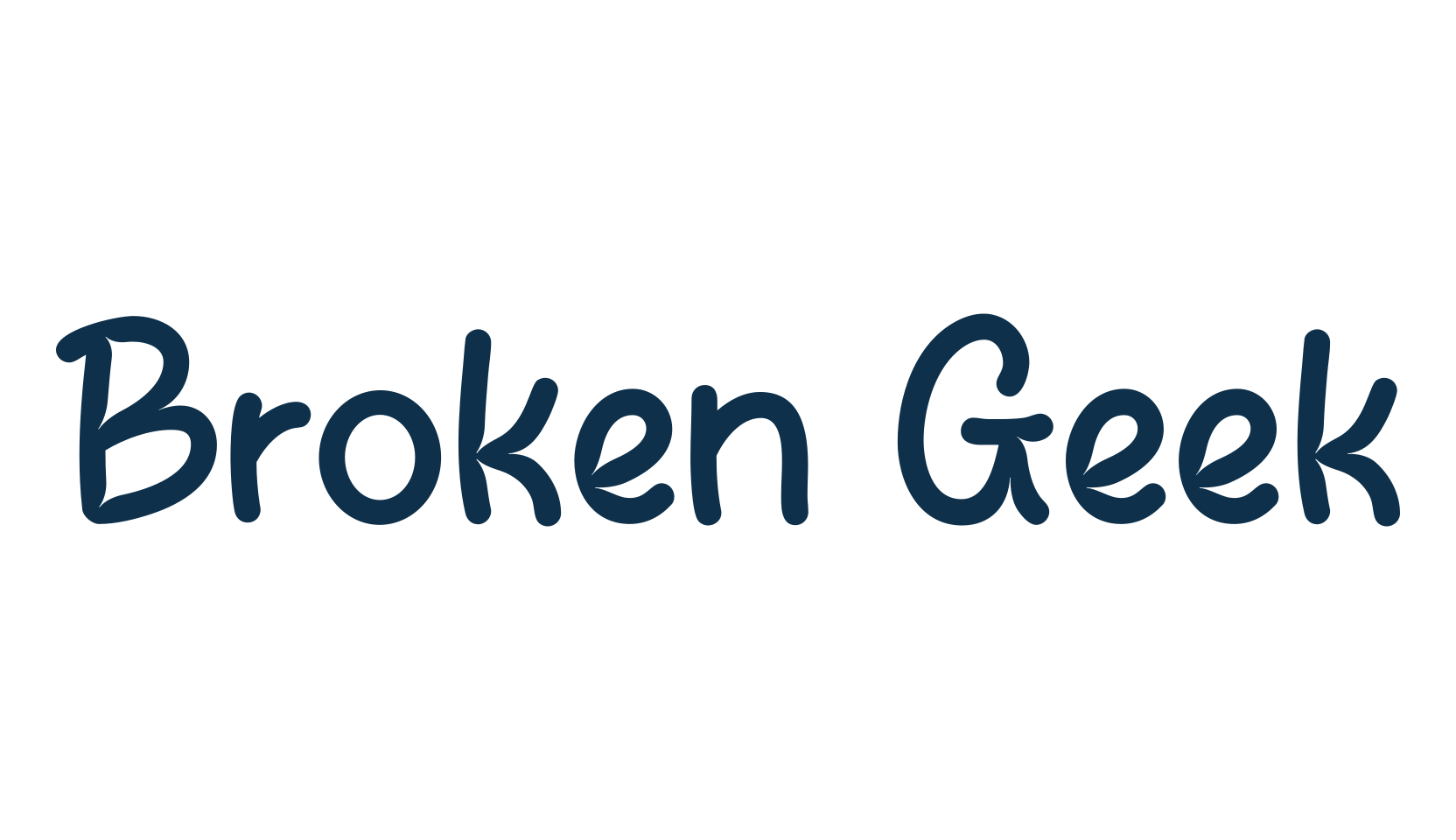 Broken Geek, display market font preview