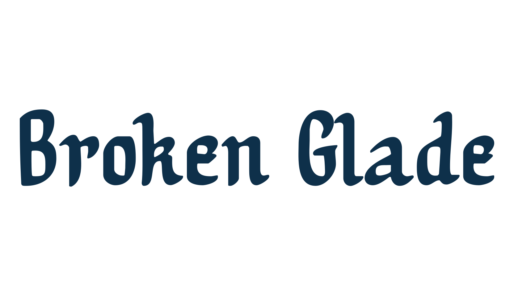 Broken Glade, various font preview