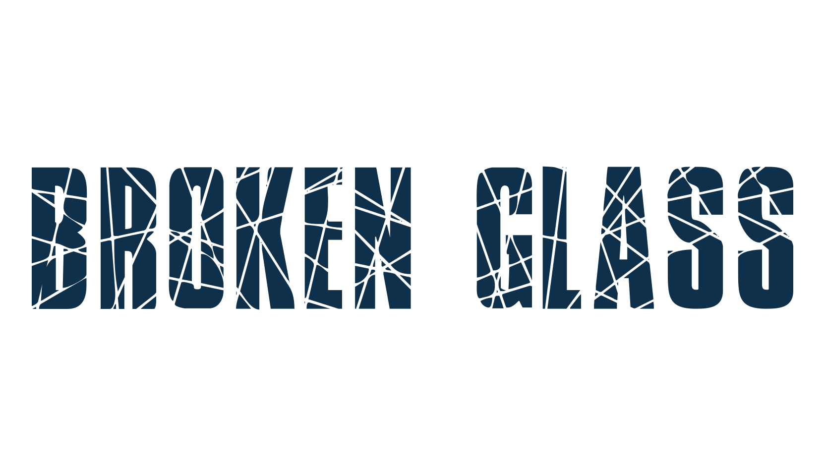 Broken Glass, distorted font preview