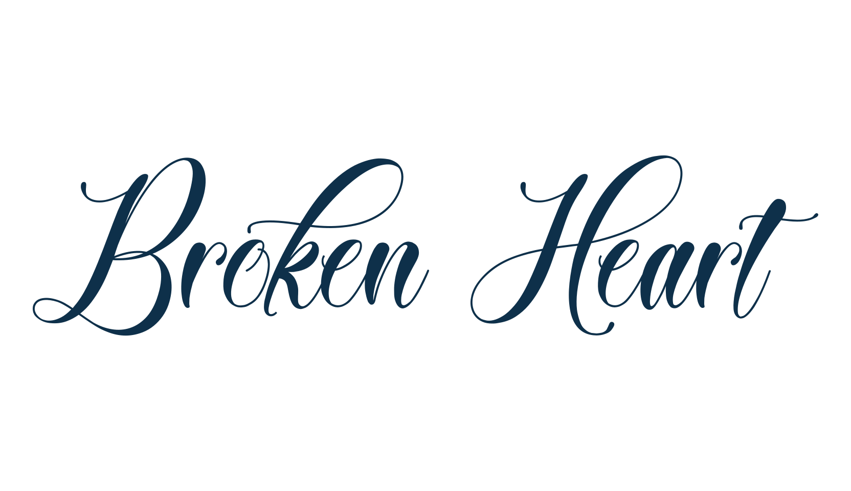 Broken Heart (broken-heart), script calligraphy fancy decorative font preview