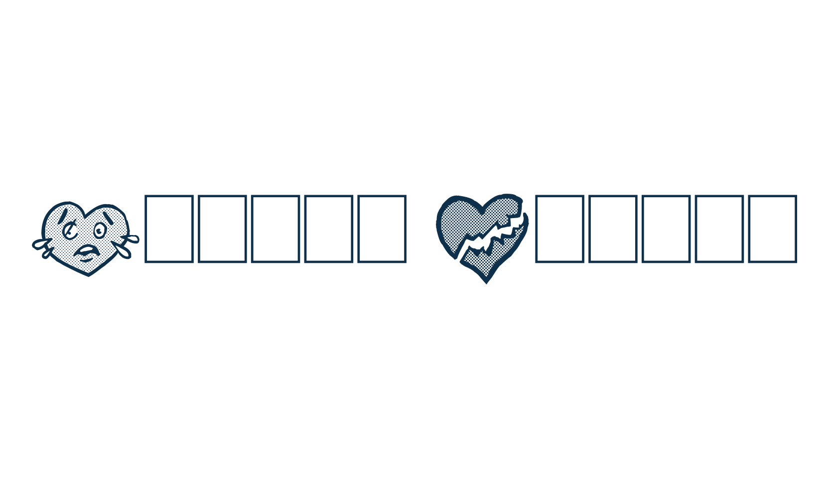 Broken Hearts (broken-hearts), fancy decorative font preview