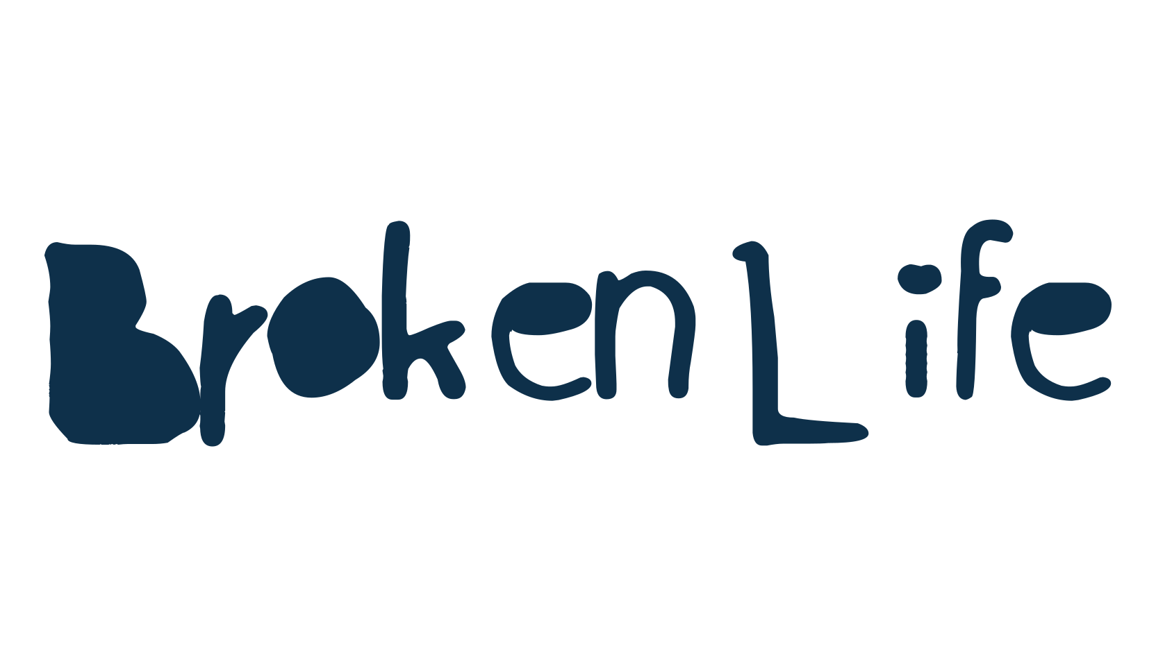 Broken Life, fancy various decorative script calligraphy font preview