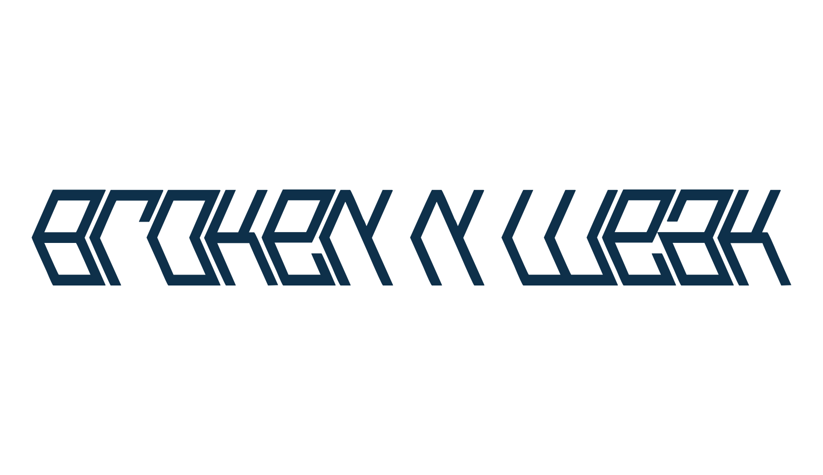Broken n Weak, sci-fi font preview