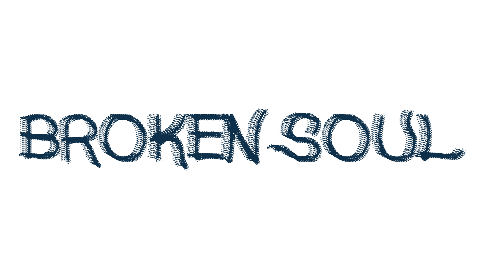 Broken Soul, fancy various decorative script calligraphy font preview
