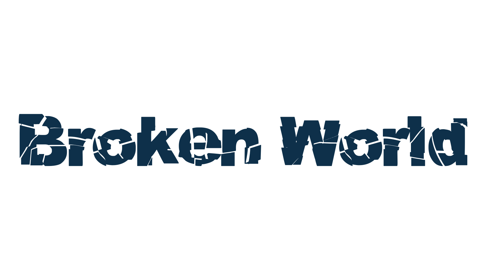 Broken World, destroy font preview