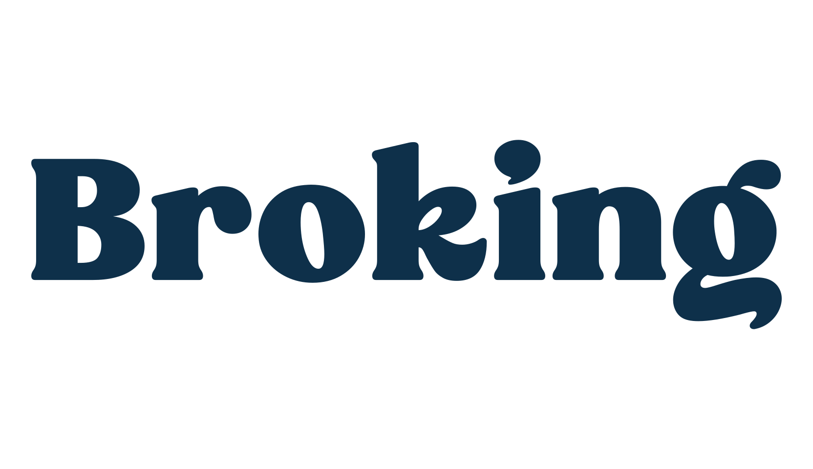 Broking, retro font preview