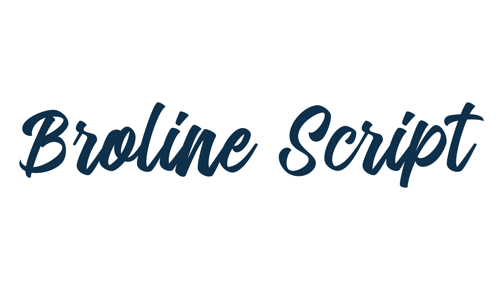 Broline Script, script brush fancy decorative calligraphy font preview