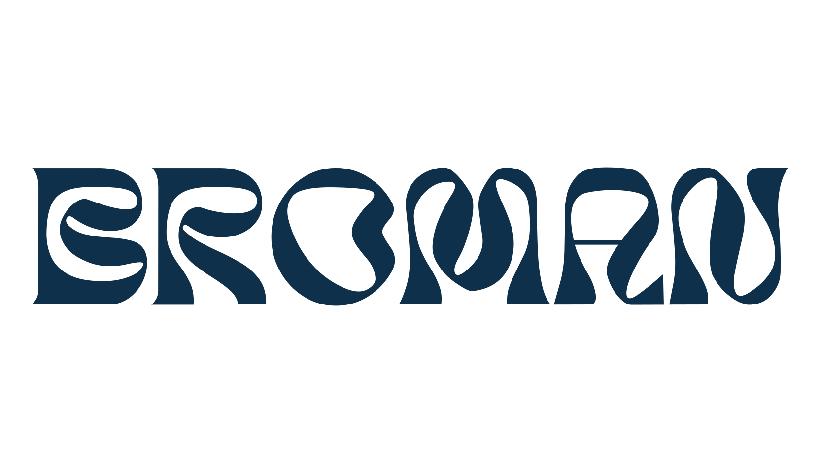 Broman, groovy font preview