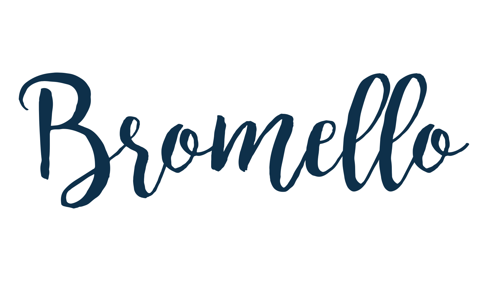 Bromello, handwriting font preview