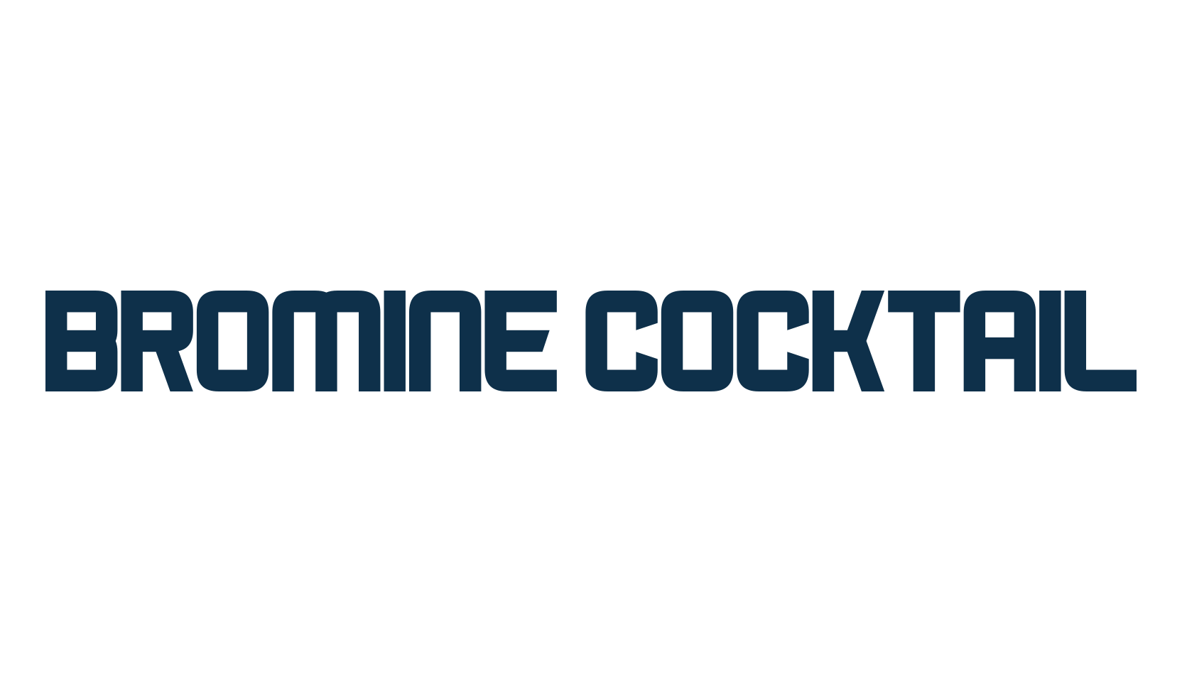 Bromine Cocktail, various font preview