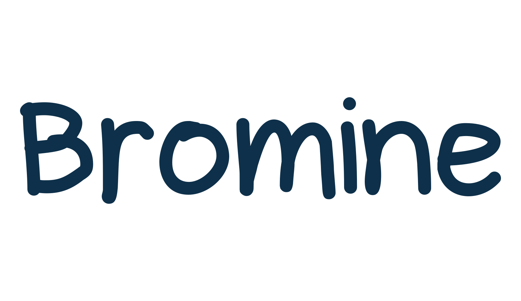 Bromine, script handwritten fancy decorative calligraphy font preview