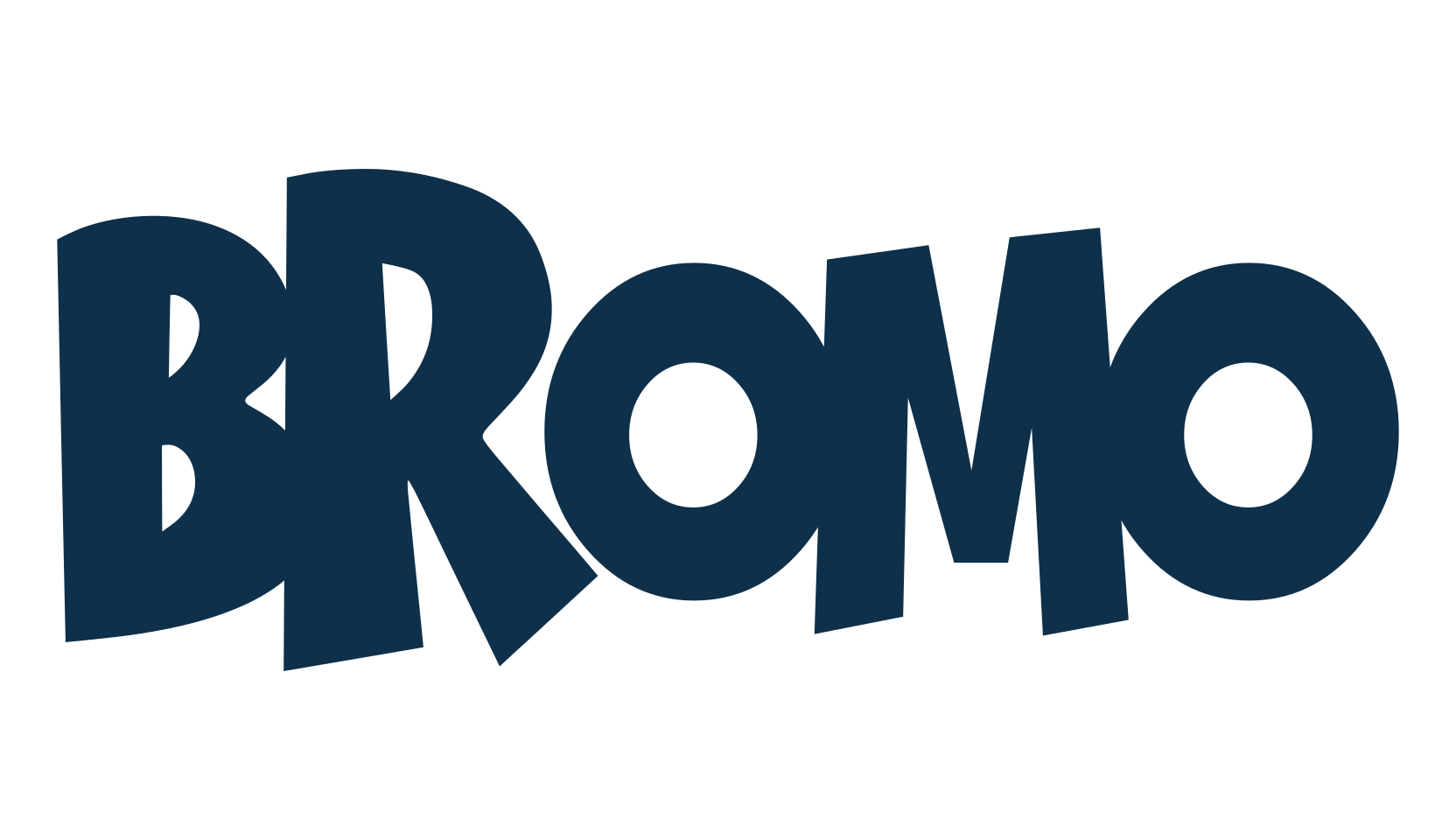 Bromo, cartoon font preview