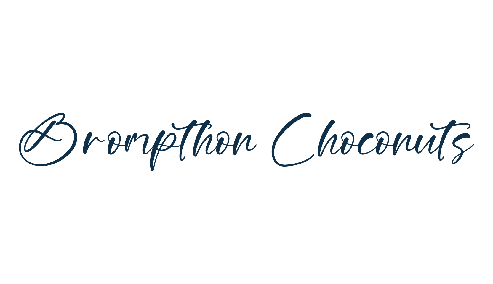 Brompthon Choconuts, handwriting font preview