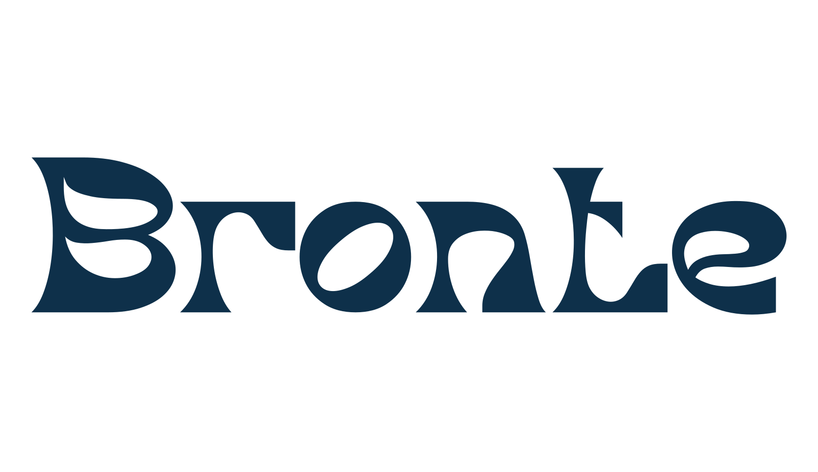 Bronte, fancy groovy decorative font preview