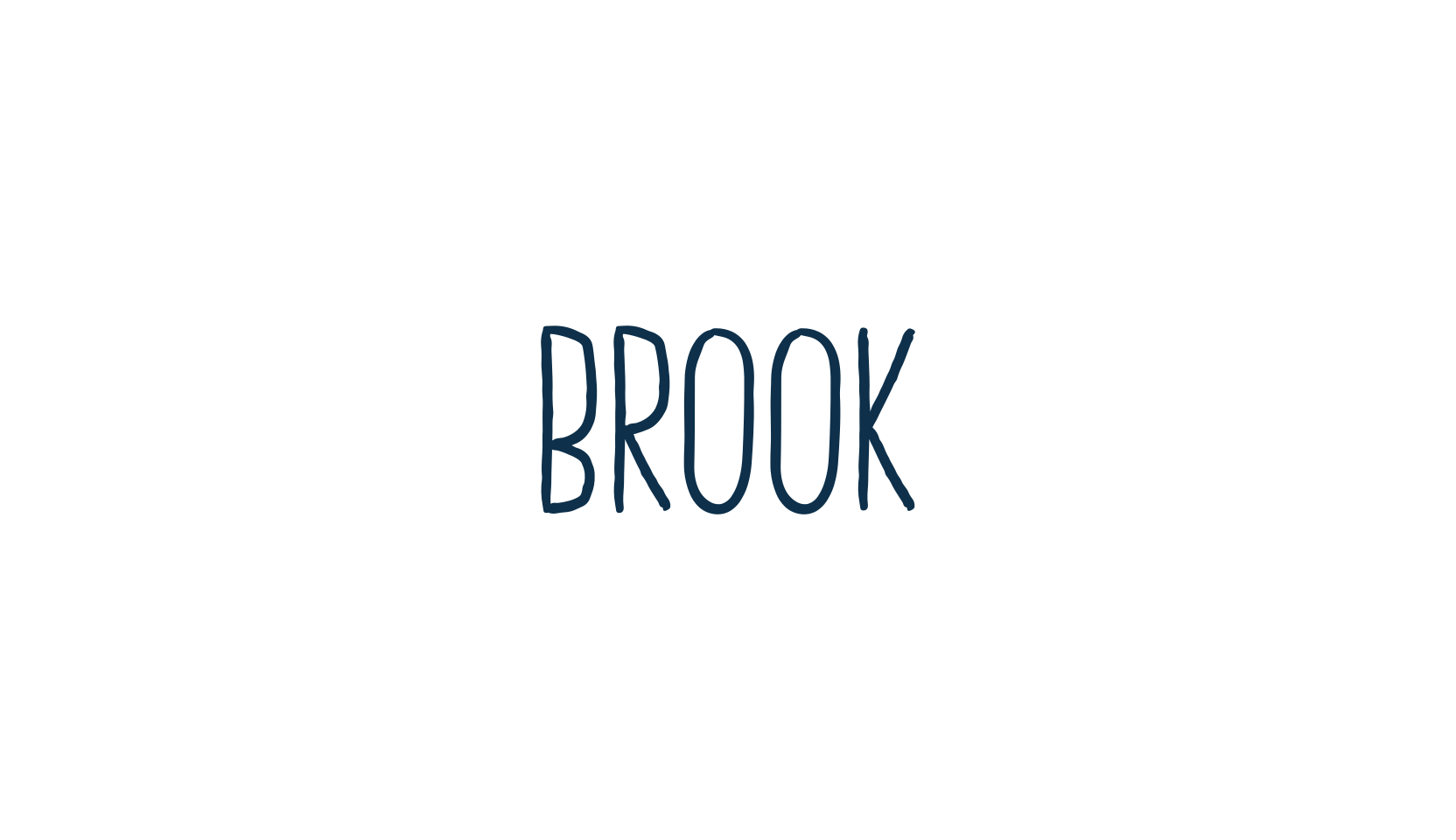 Brook, script handwritten fancy decorative calligraphy font preview