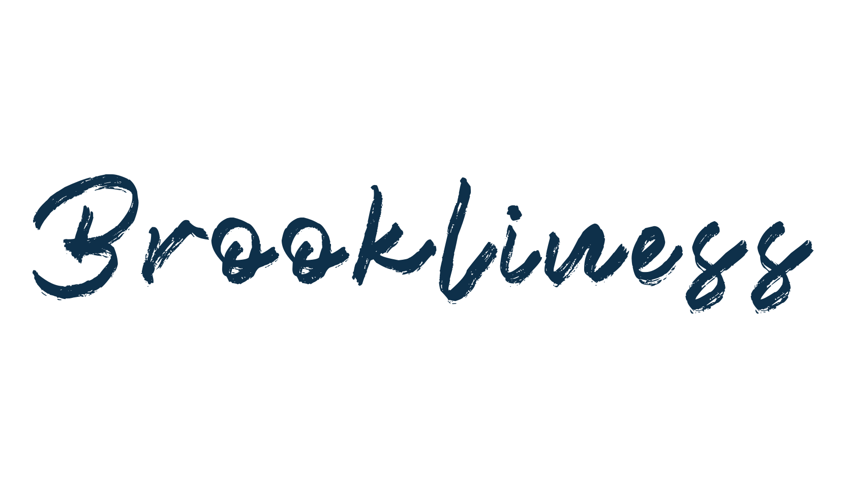 Brookliness, brush font preview