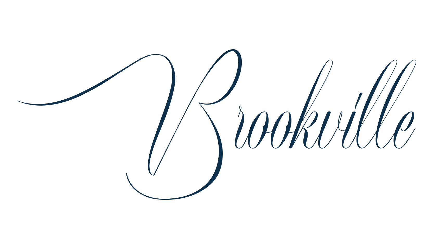 Brookville, script calligraphy fancy decorative font preview