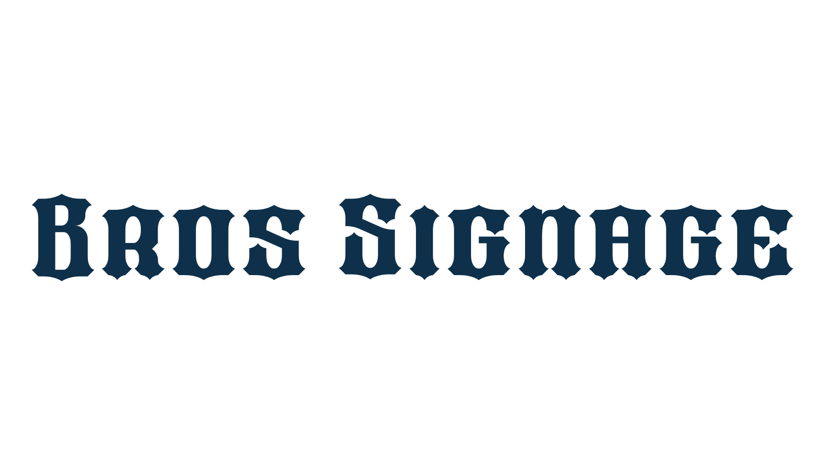Bros Signage, fancy retro decorative font preview