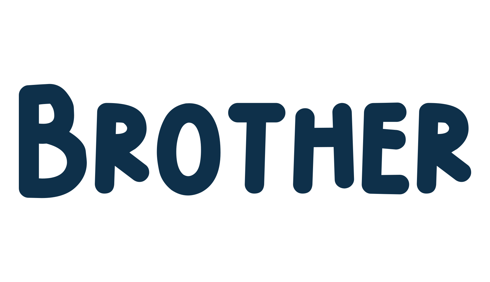 Brother (brother-3), cartoon font preview