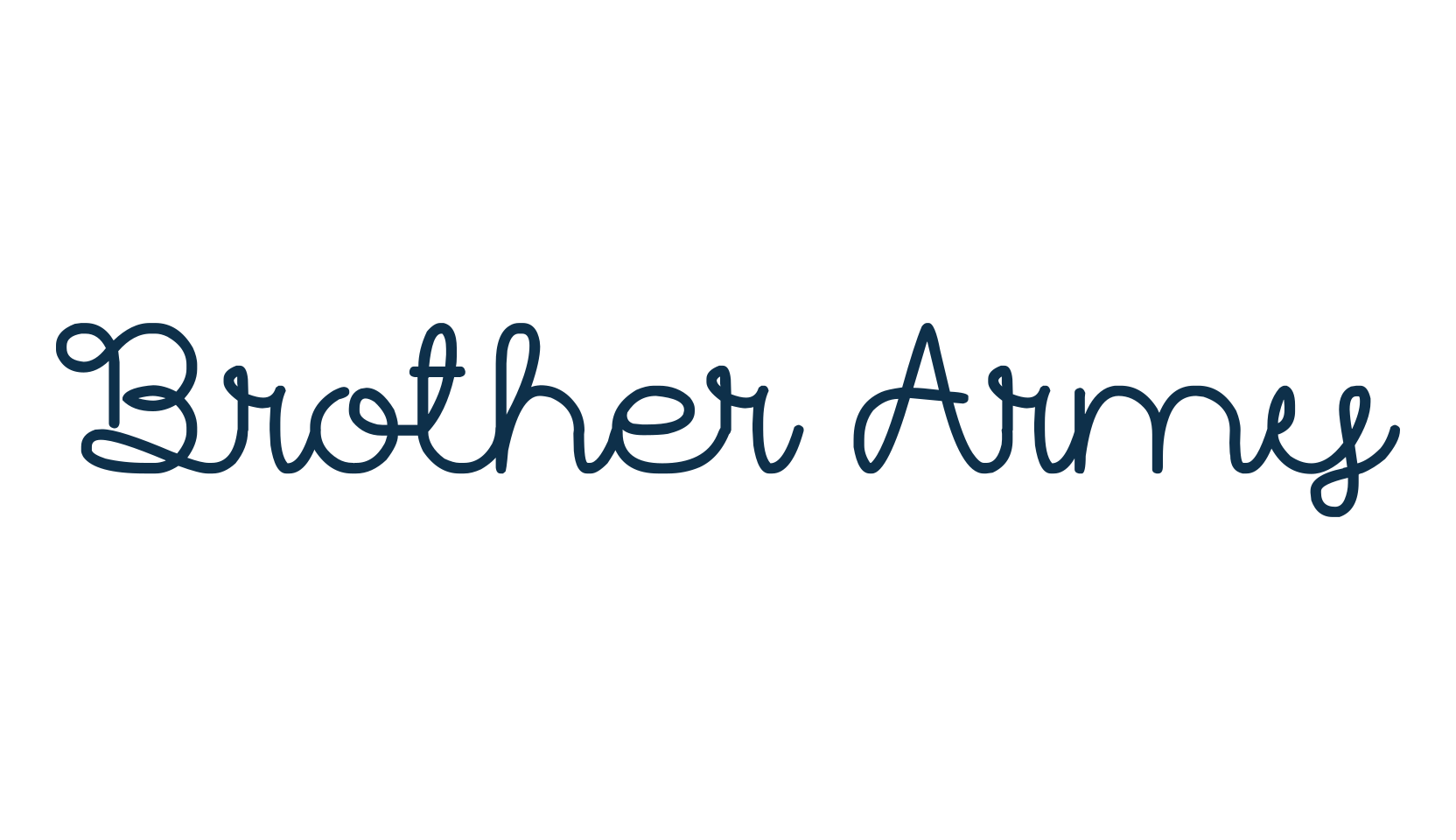 Brother Army, fancy decorative font preview