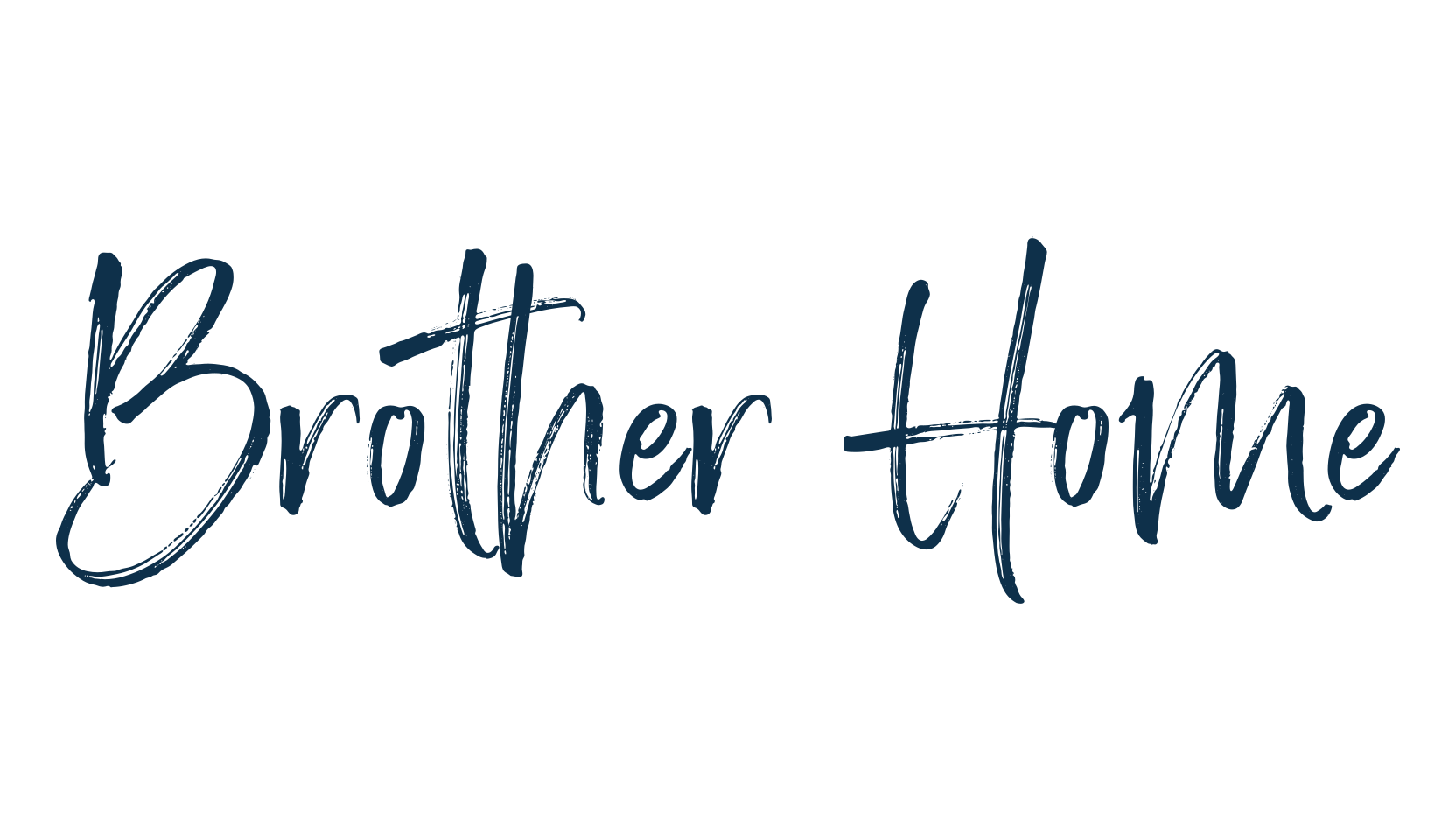 Brother Home, script brush fancy decorative calligraphy font preview