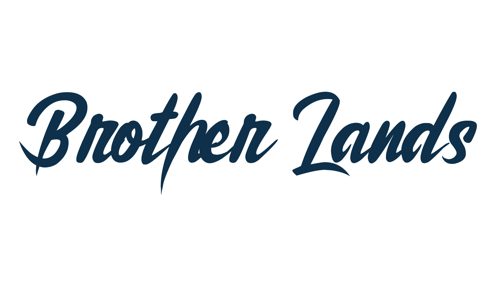 Brother Lands, calligraphy font preview