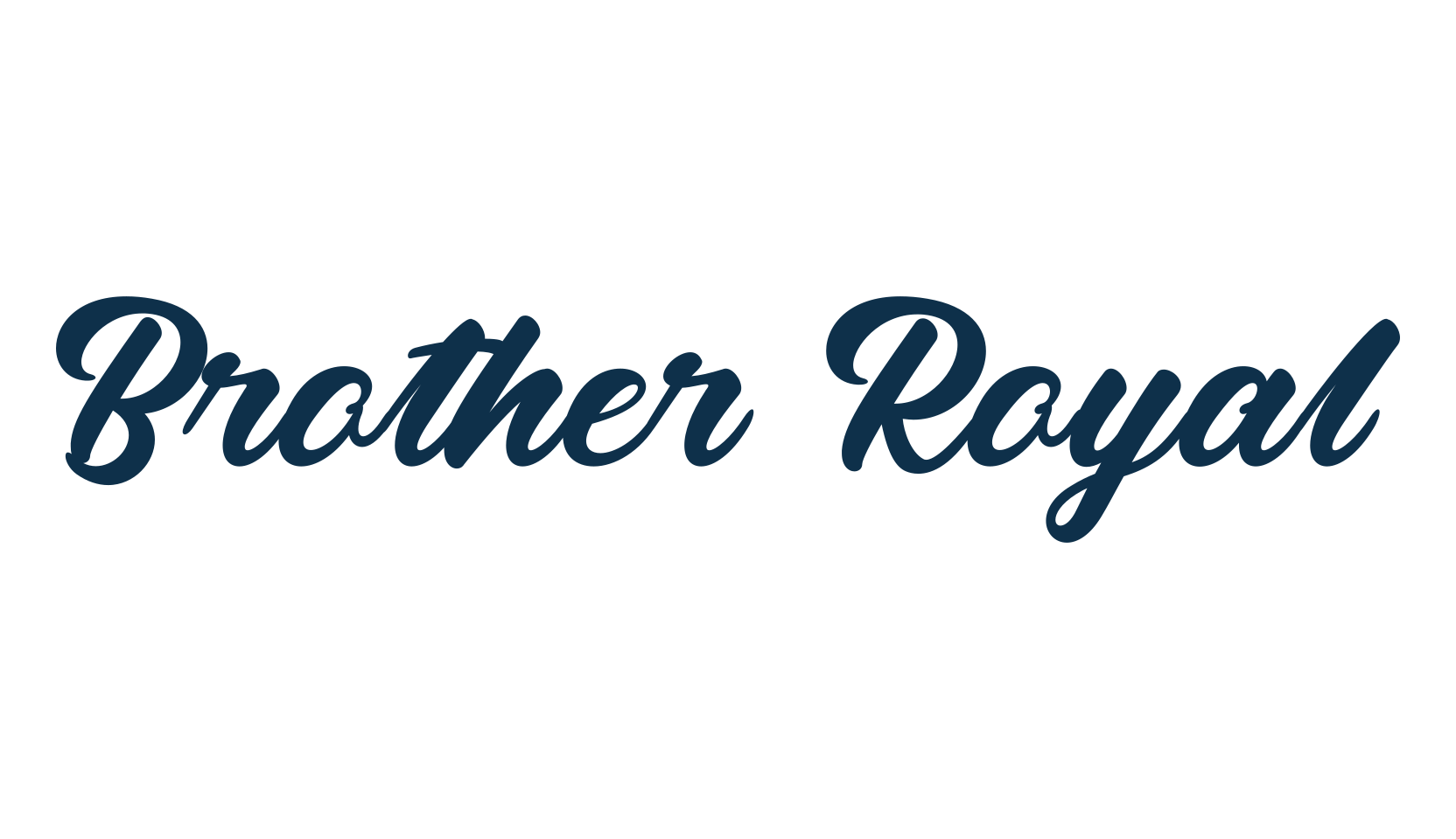 Brother Royal, fancy various decorative script calligraphy font preview