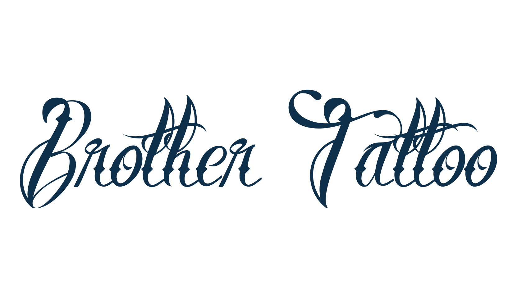 Brother Tattoo, calligraphy font preview