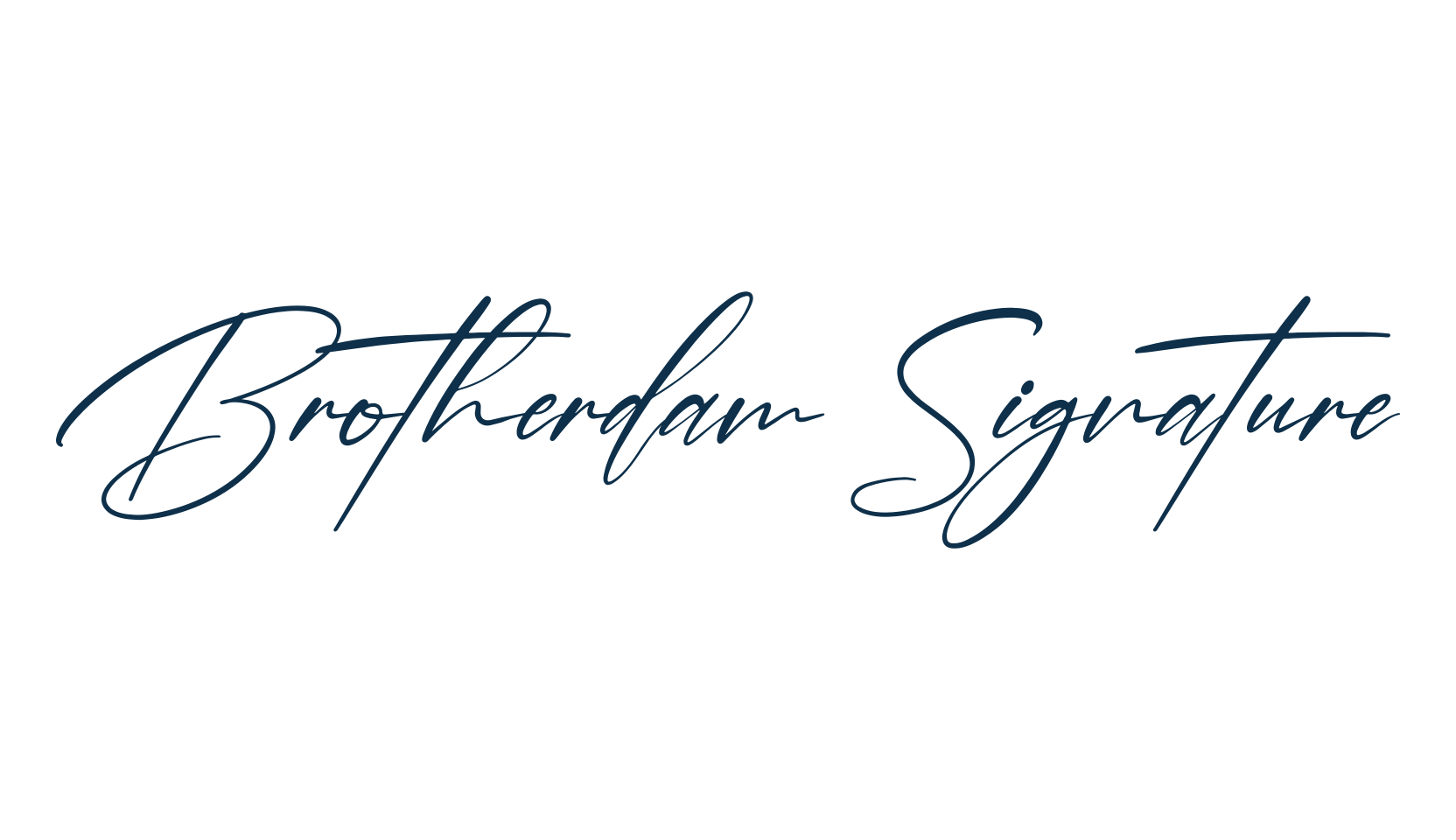 Brotherdam Signature, handwriting font preview