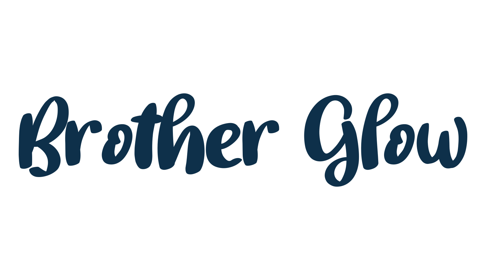 Brother Glow, script brush fancy decorative calligraphy font preview