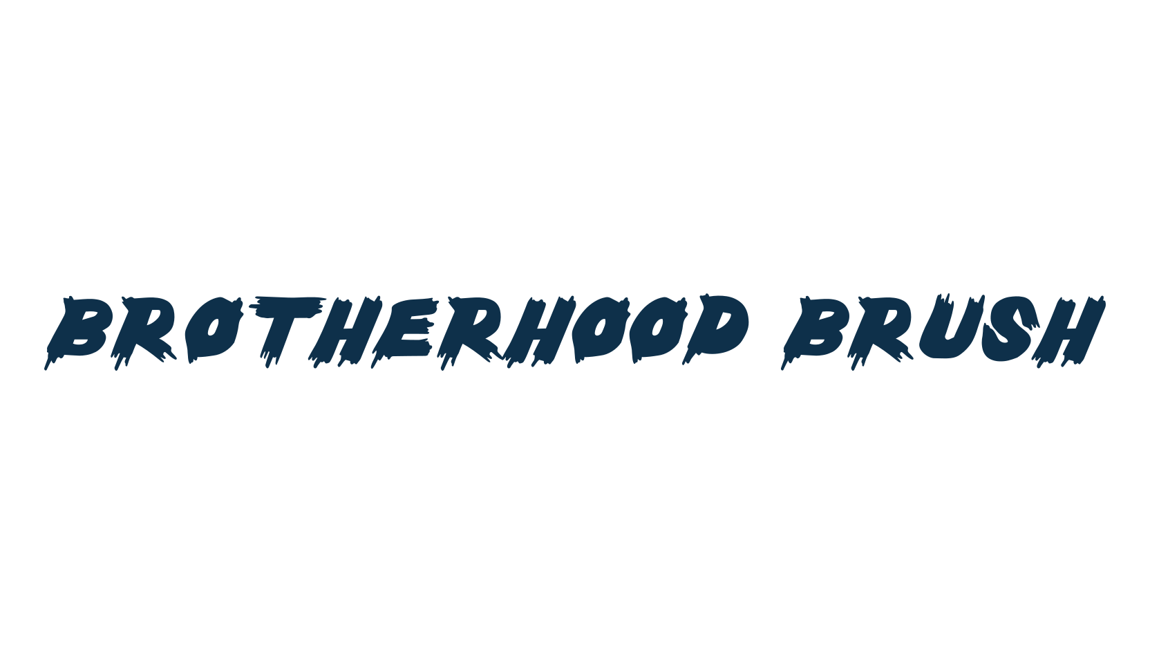 Brotherhood Brush, brush font preview