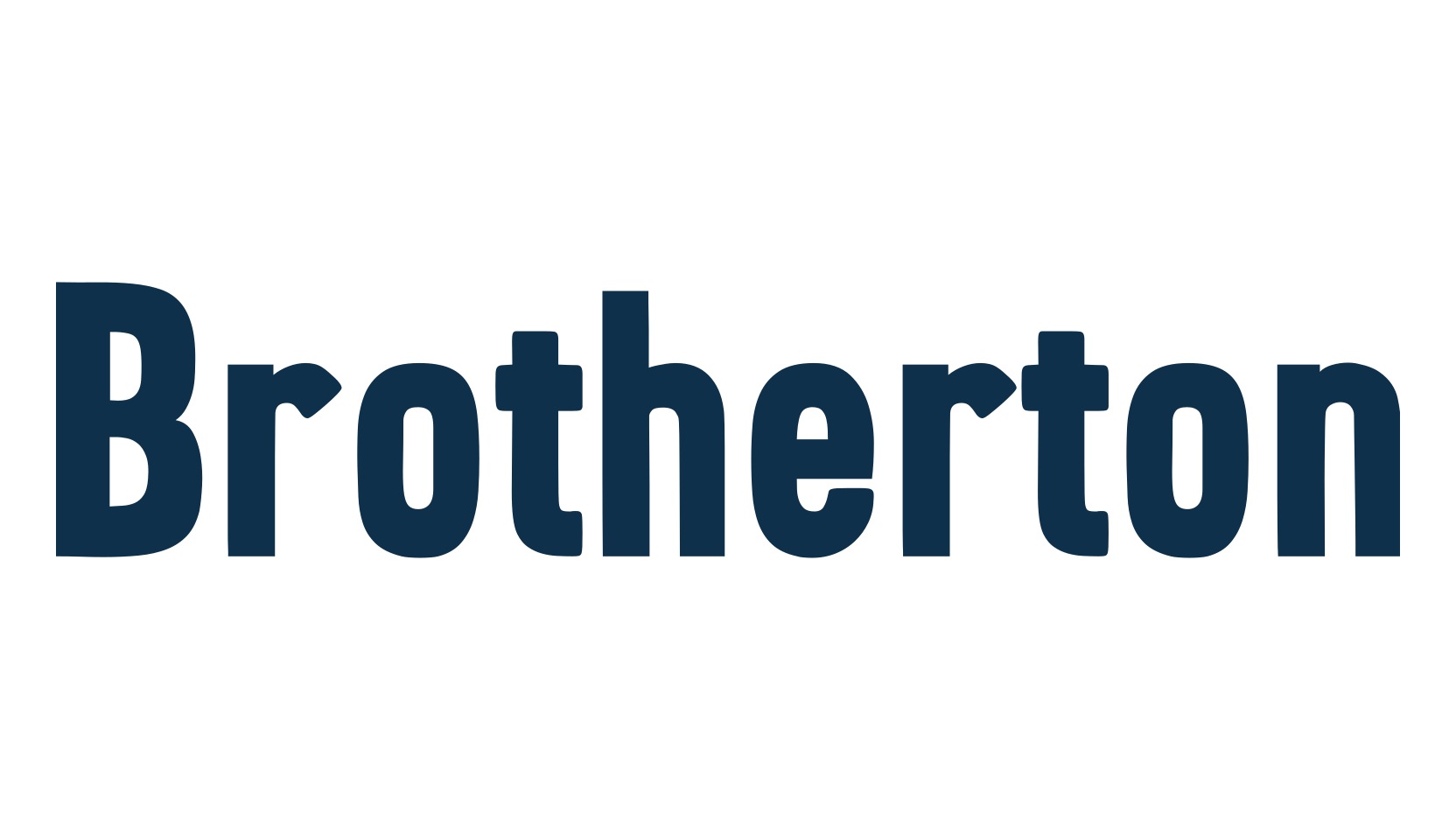 Brotherton, basic sans serif font preview