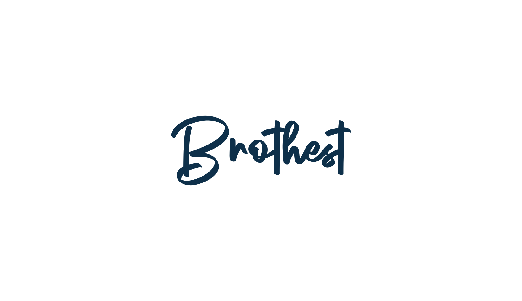 Brothest, script handwritten fancy decorative calligraphy font preview