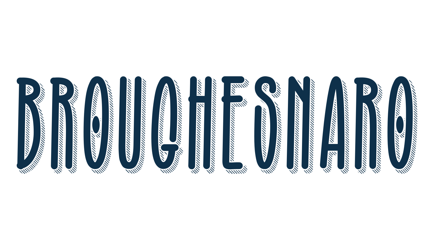Broughesnaro, fancy various decorative font preview