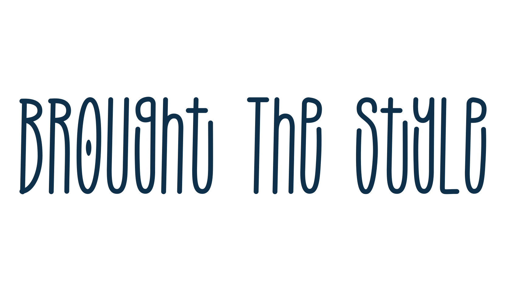 Brought The Style, script handwritten fancy decorative calligraphy font preview
