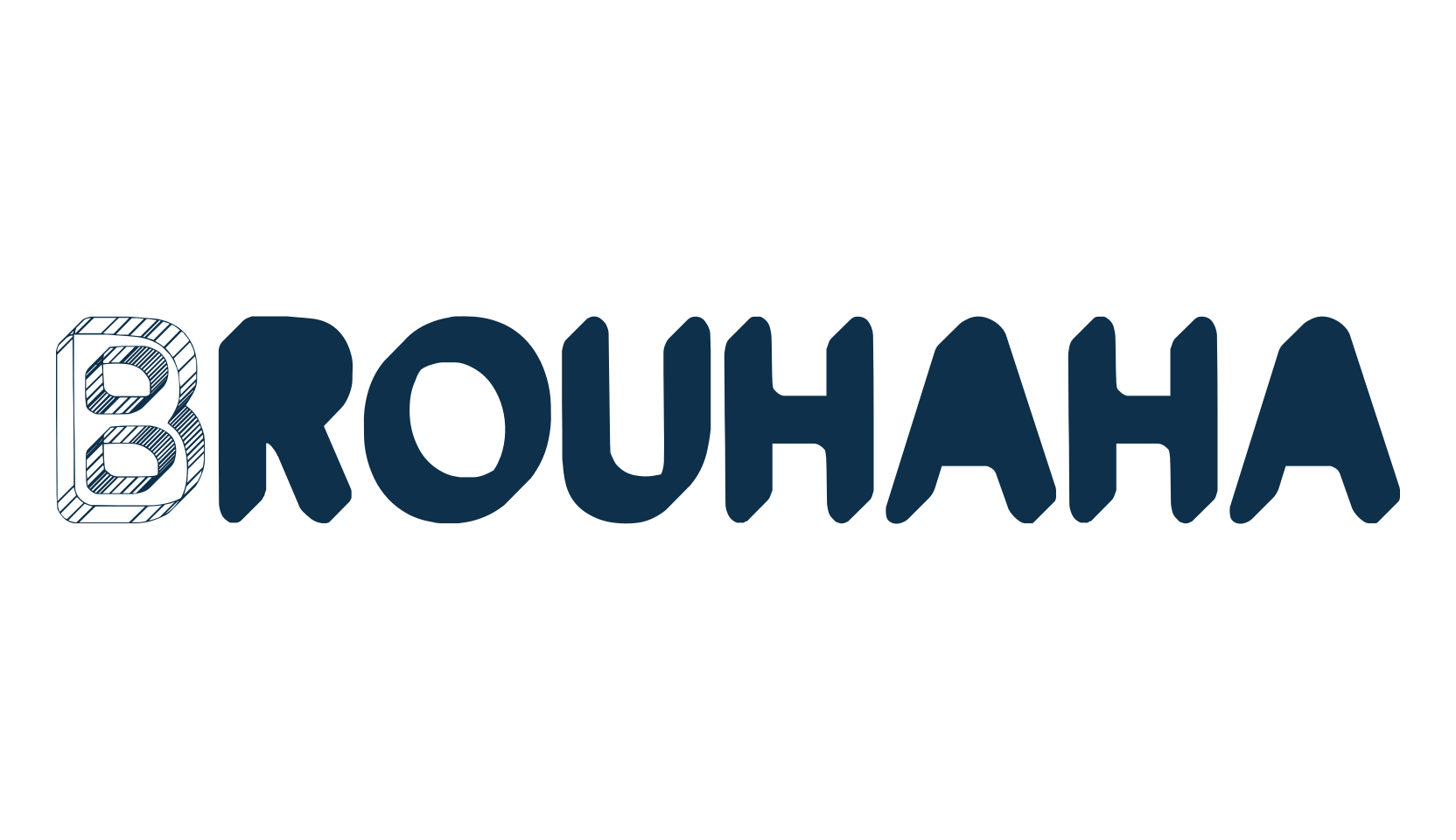 Brouhaha, fancy decorative font preview