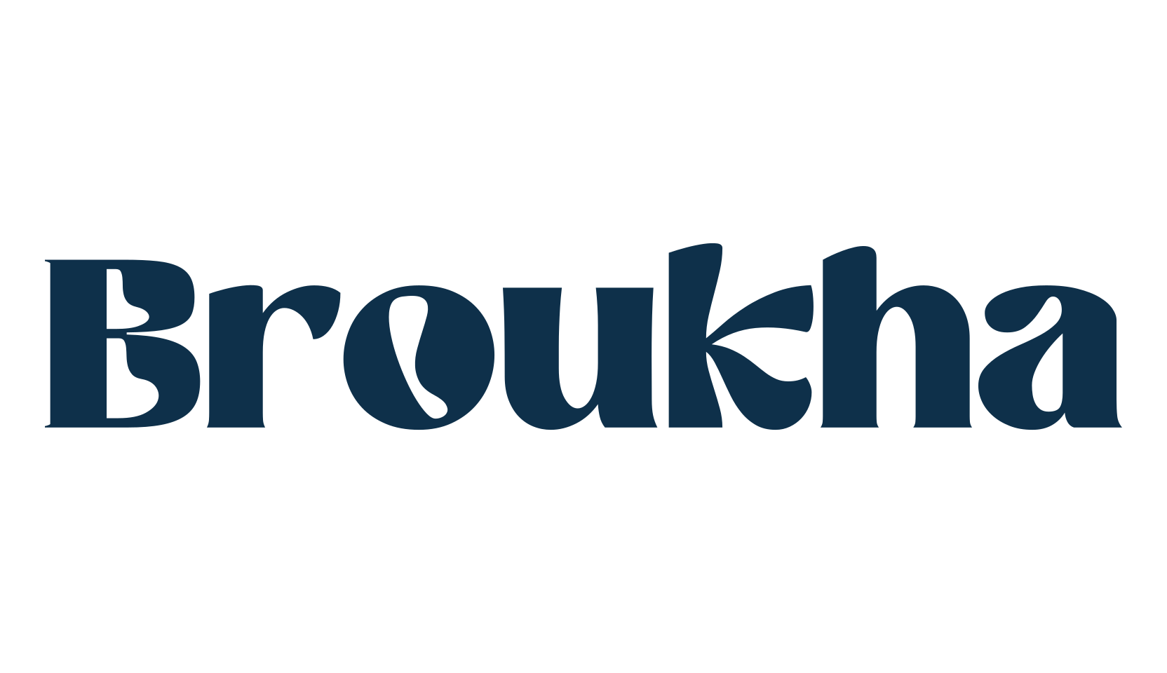Broukha, fancy groovy decorative font preview